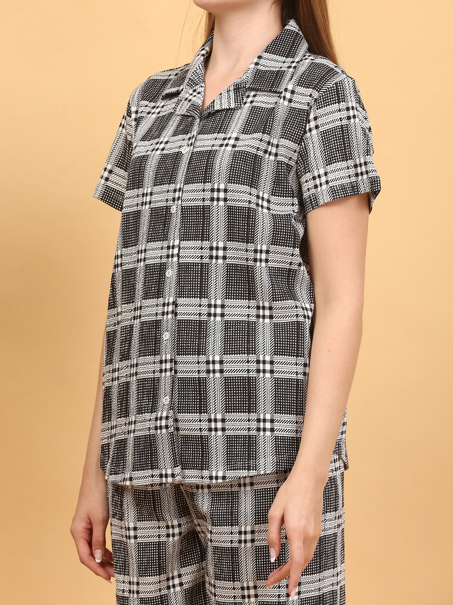 Black & White Chekered Co-ord Set