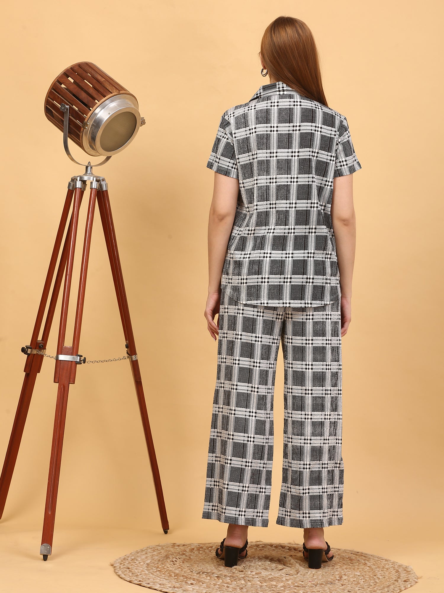 Black & White Chekered Co-ord Set