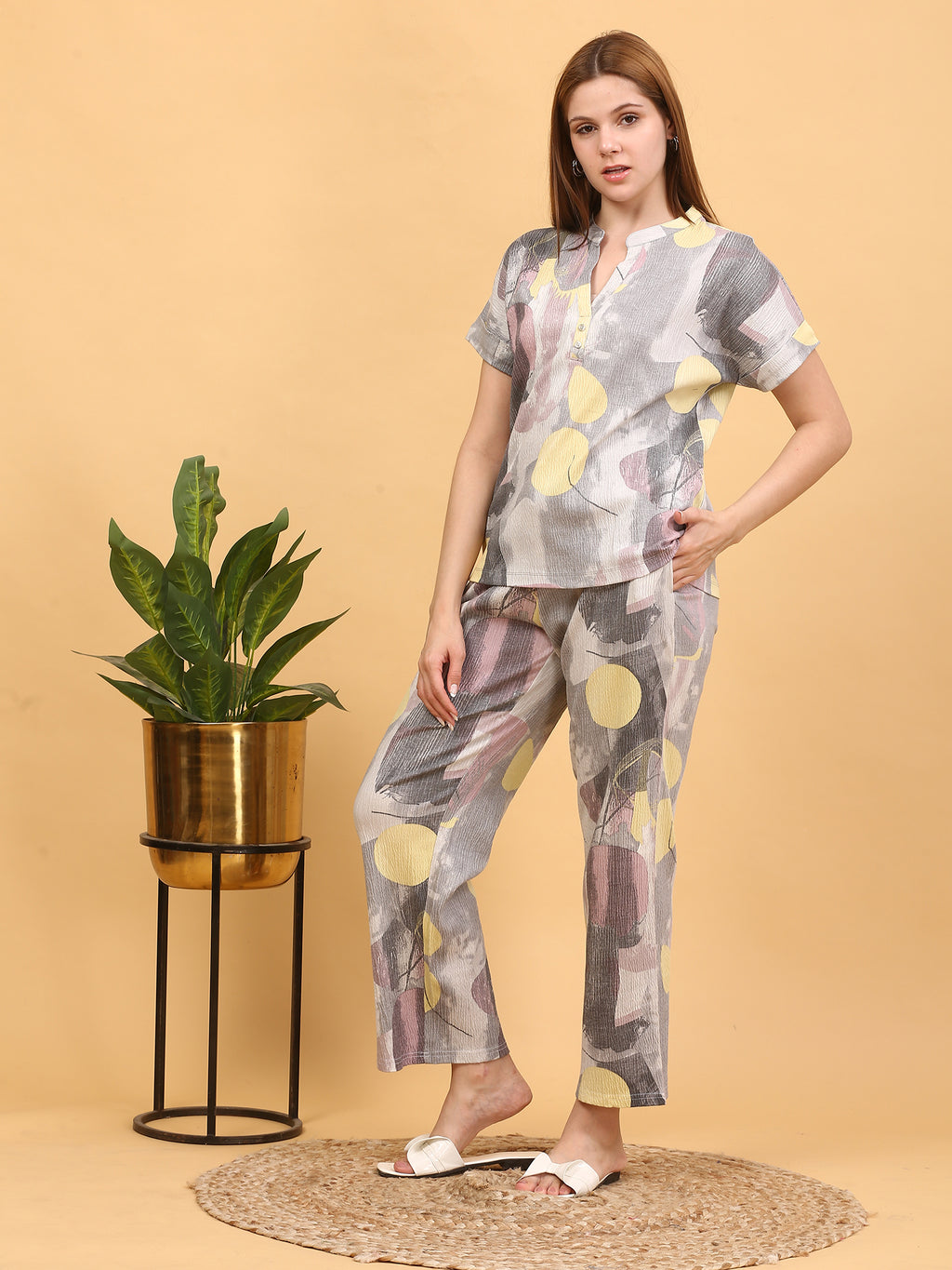 Black Printed Co-ord Set