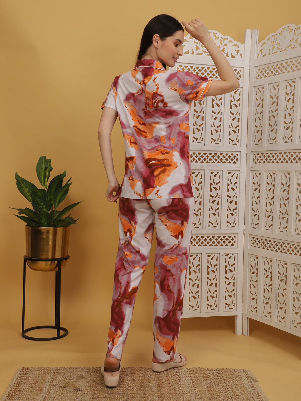 Pink Orange Co-ord Set