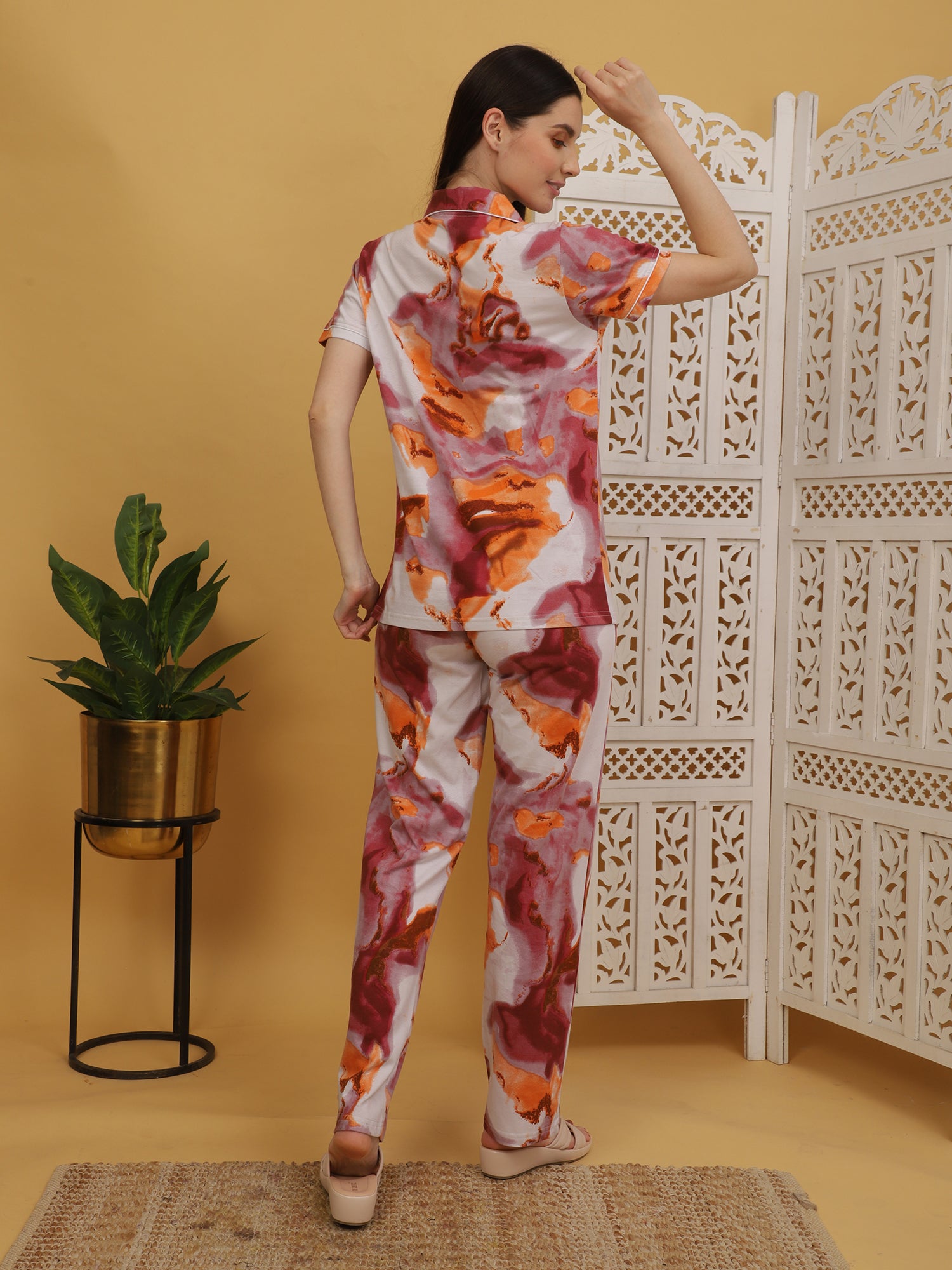 Pink Orange Co-ord Set