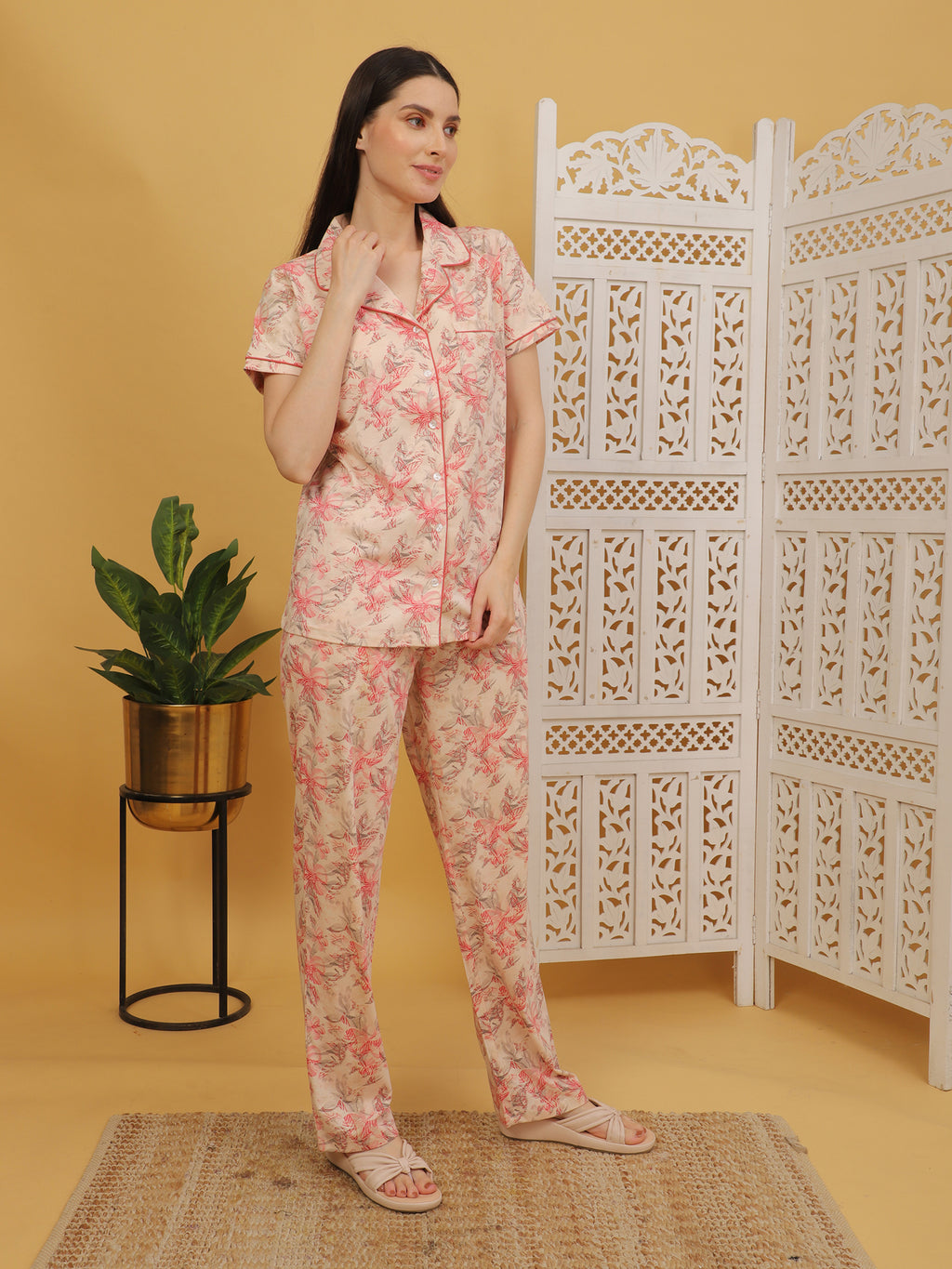 Flowery Pink Co-ord Set