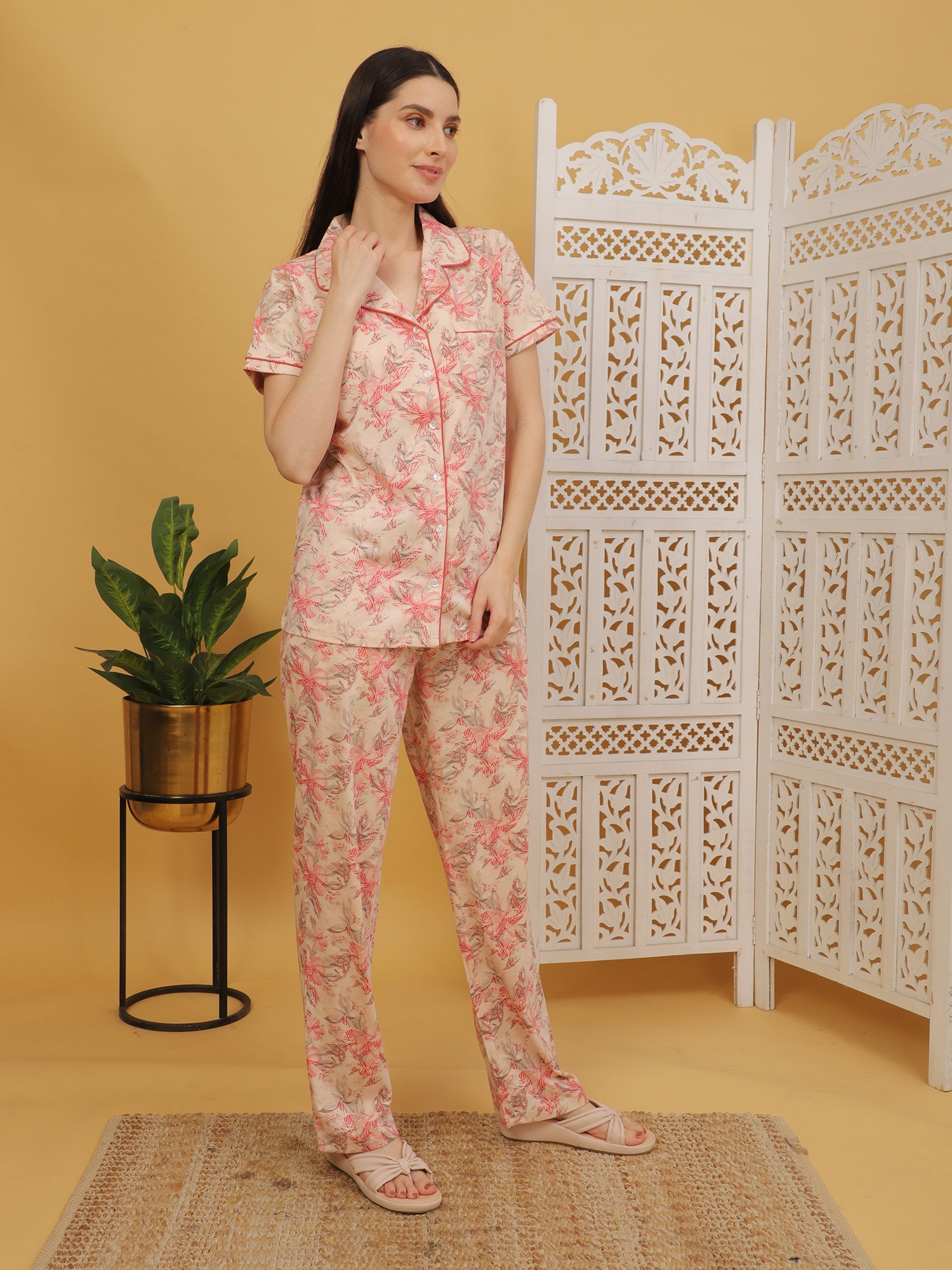 Flowery Pink Co-ord Set