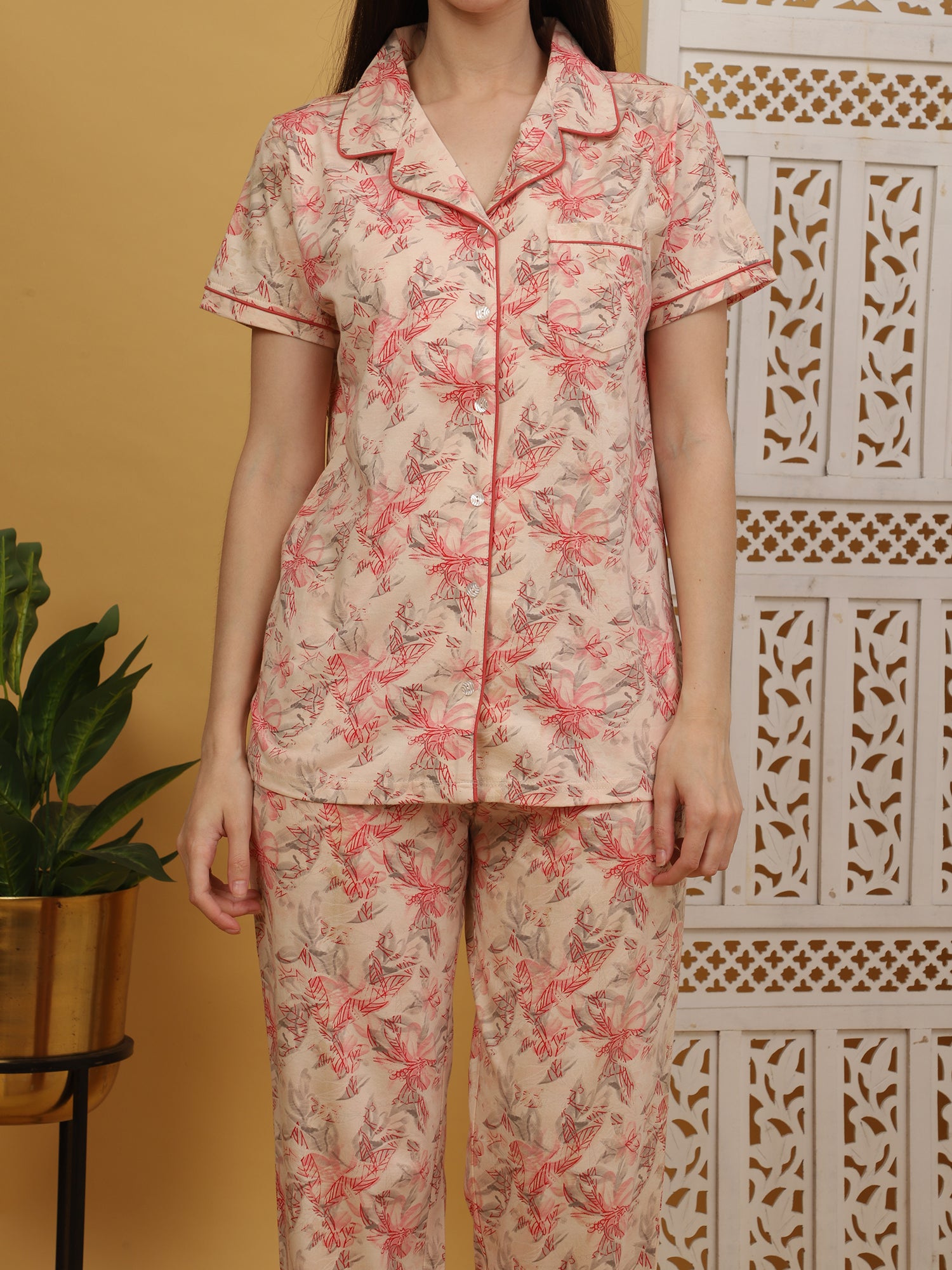 Flowery Pink Co-ord Set