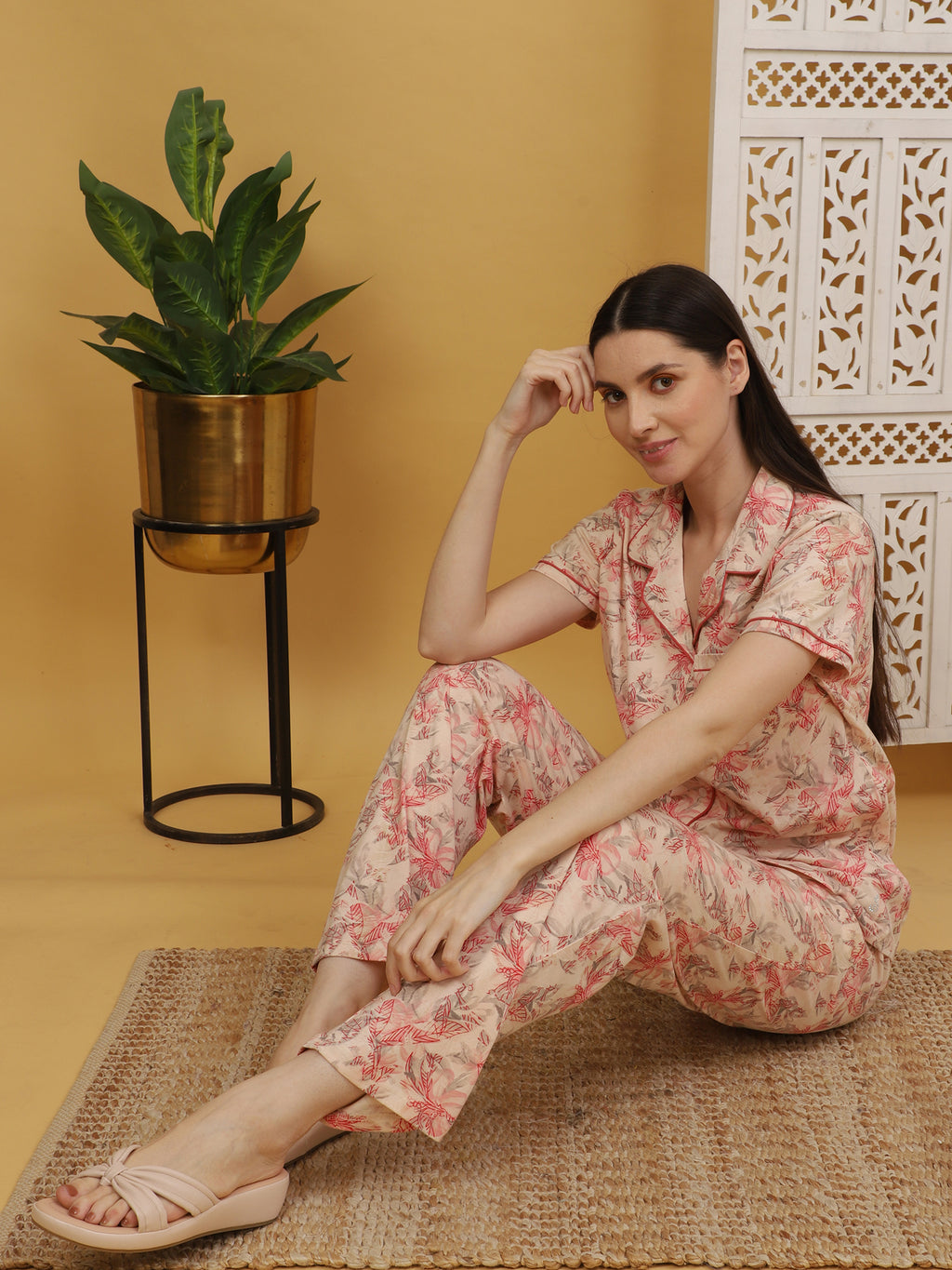 Flowery Pink Co-ord Set