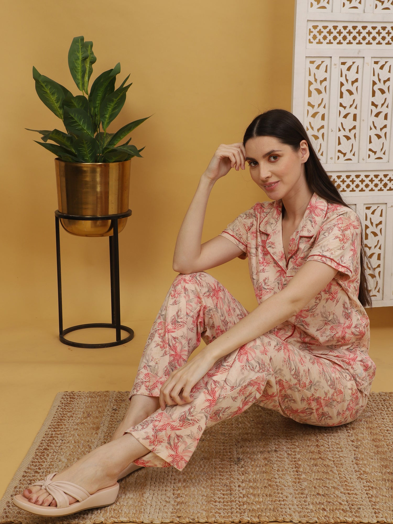 Flowery Pink Co-ord Set