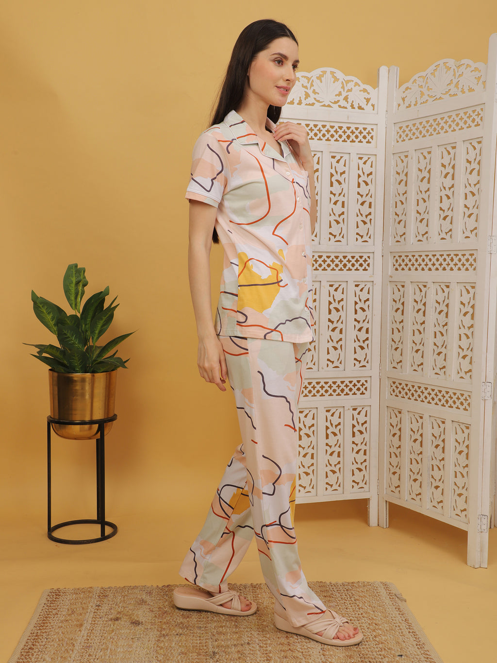 Colourful Lined Co-ord Set