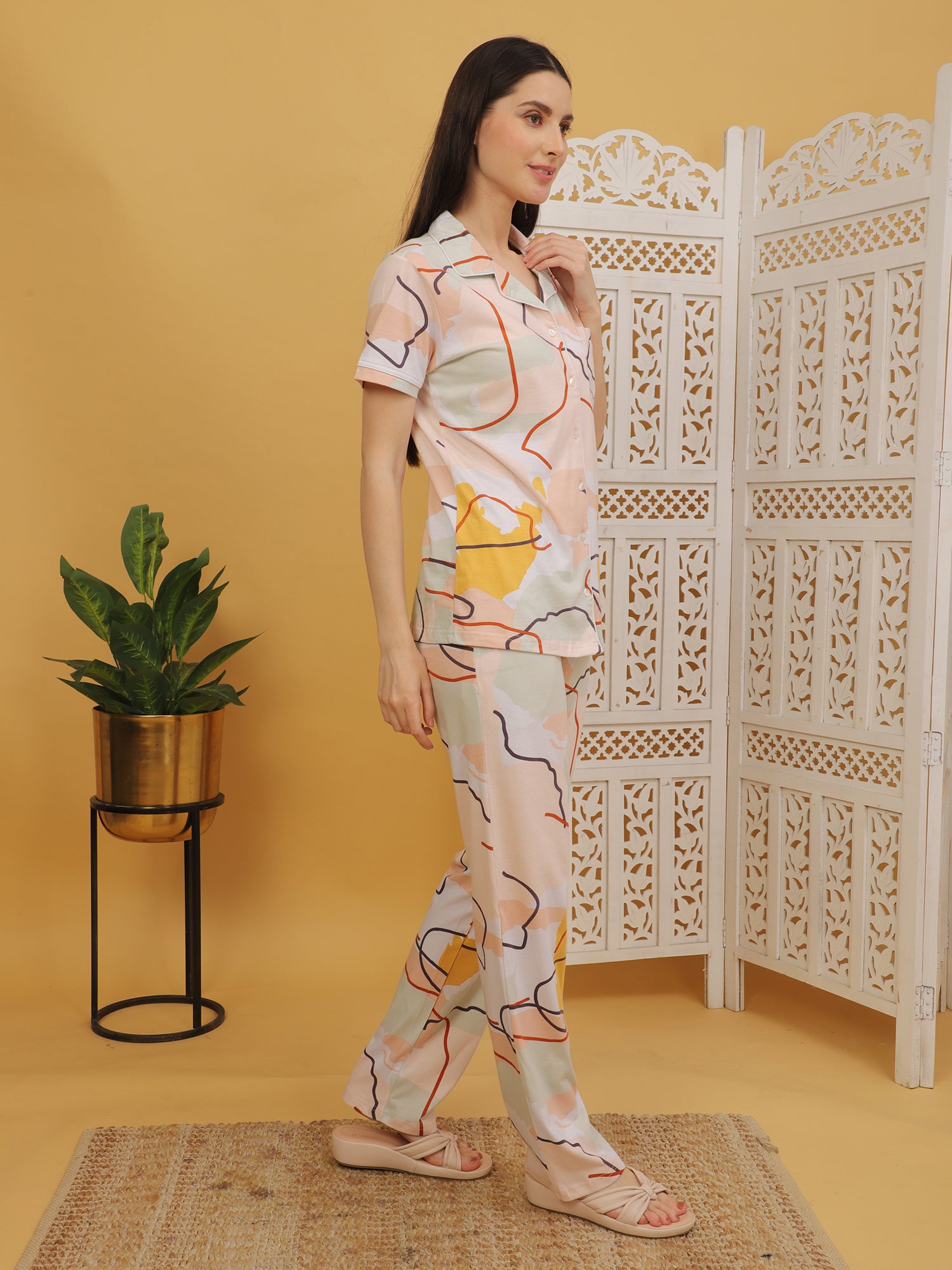 Colourful Lined Co-ord Set