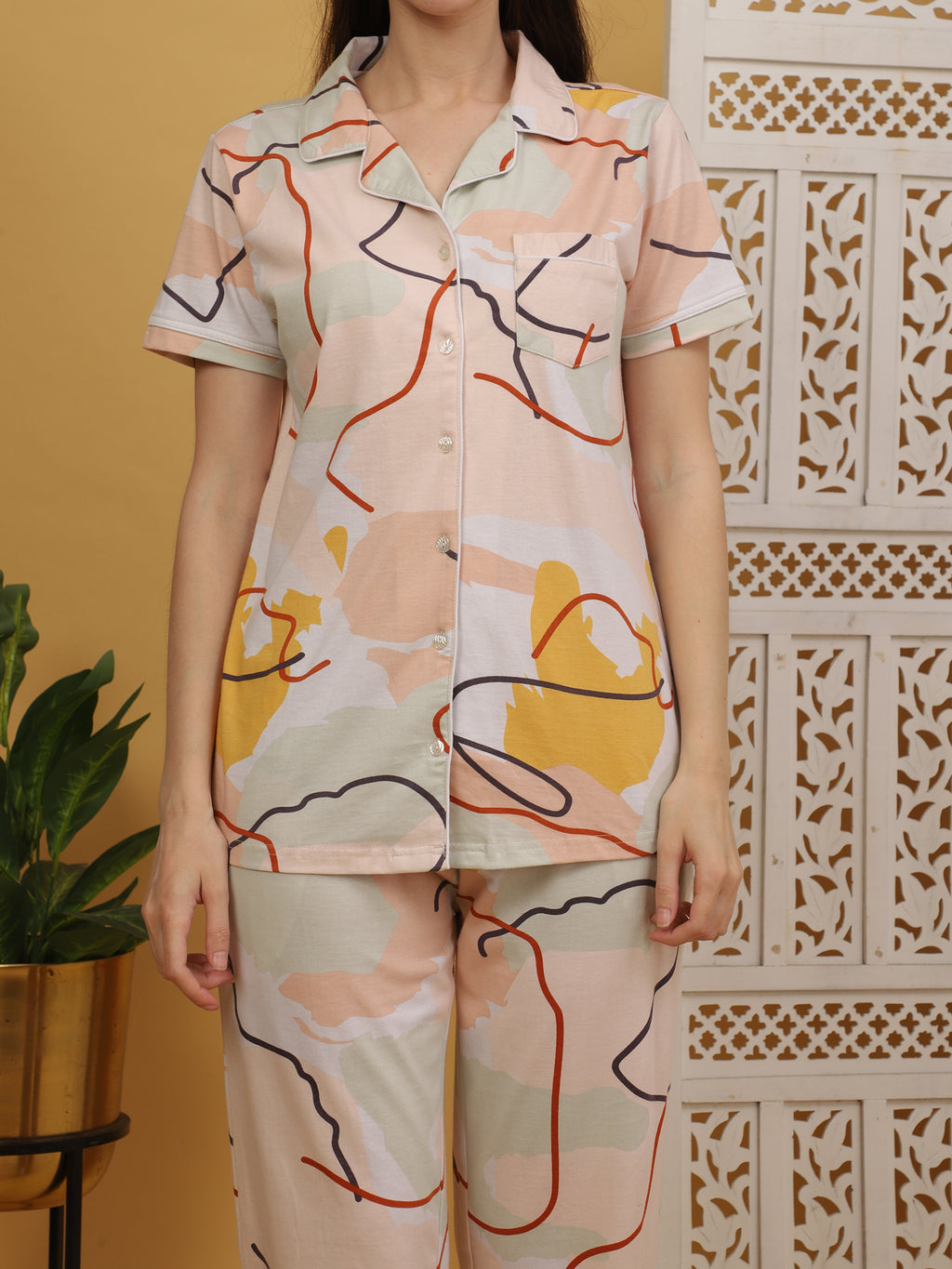 Colourful Lined Co-ord Set