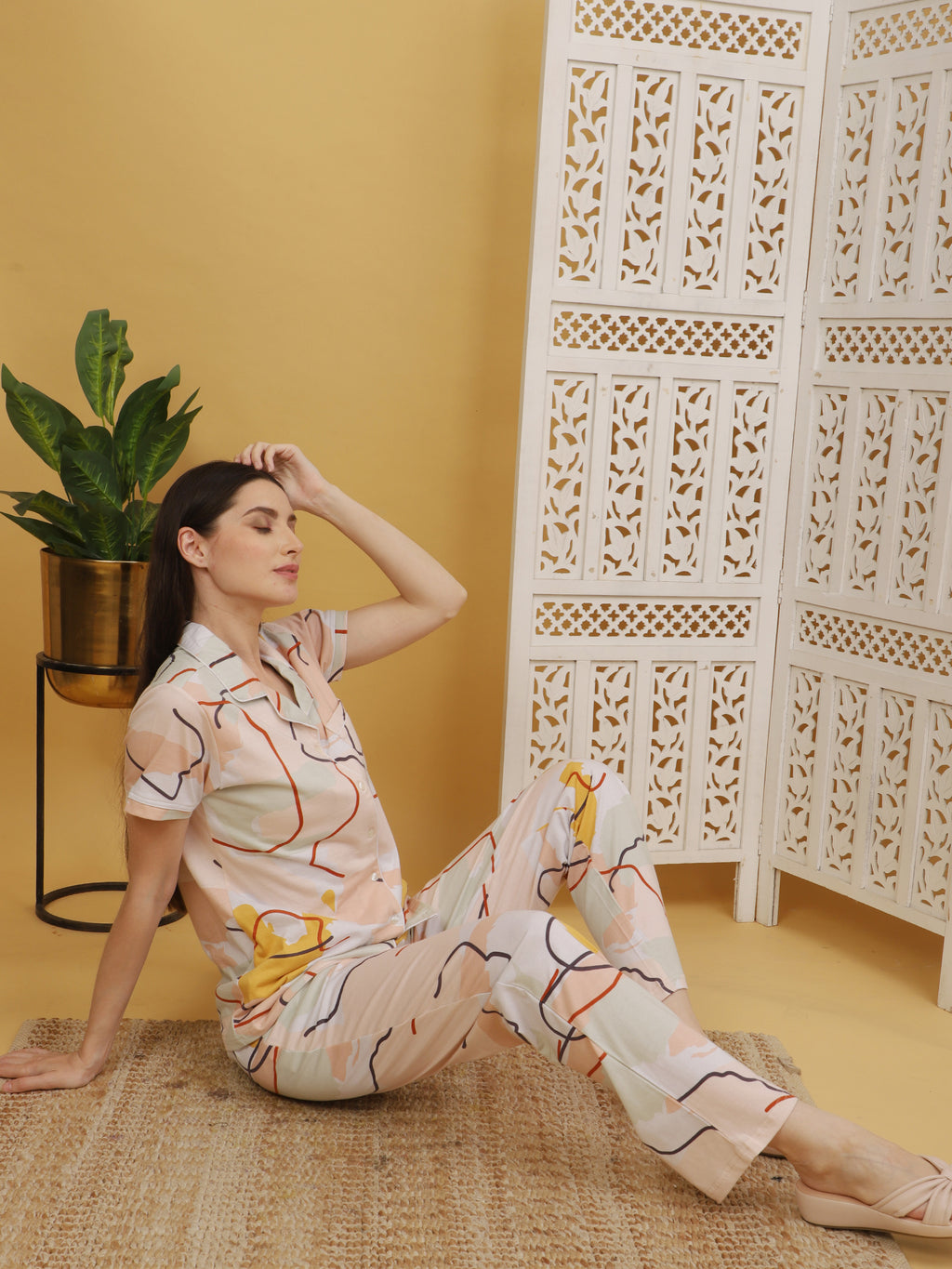 Colourful Lined Co-ord Set